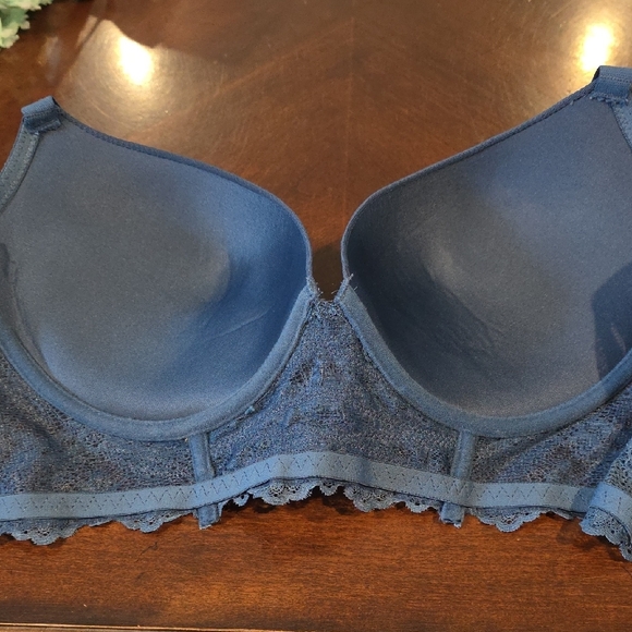 (J15) DAISY Fuentes Lace Blue Bra SZ 42D - Picture 5 of 8